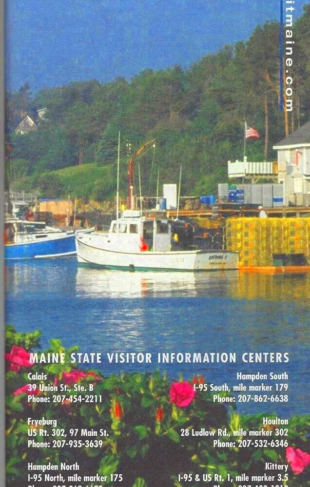 Maine official highway map Maine tourism Amazoncom Books