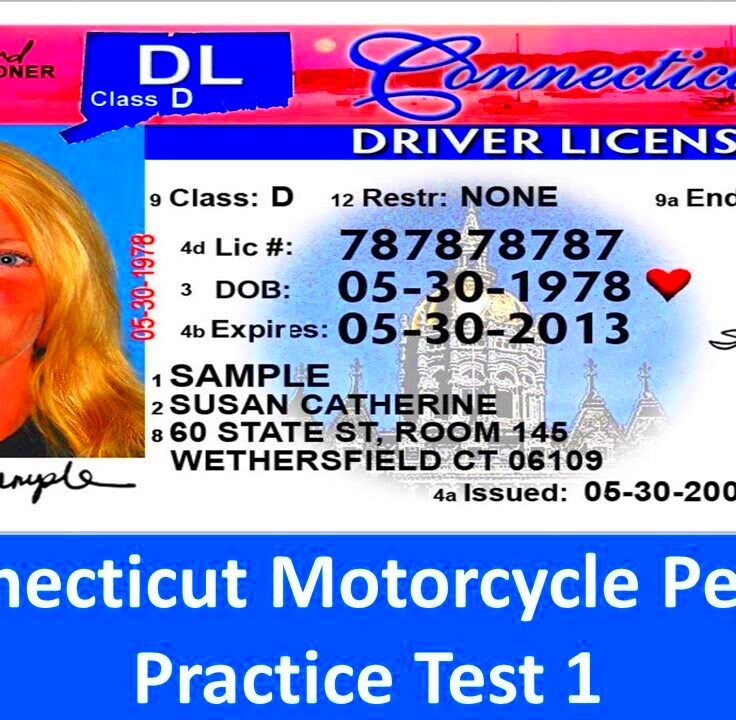 Connecticut Motorcycle Permit Practice Test 1  YouTube