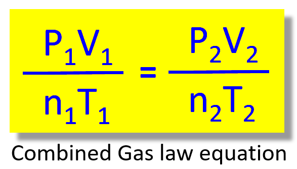 Combined Gas Law Equation  Chemistry Steps