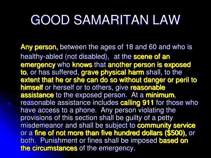 Good Samaritan Law Definition  definitionjull