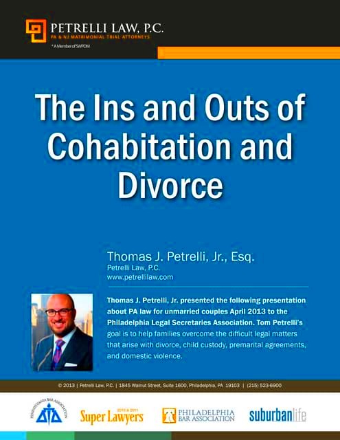 The Ins and Outs of Cohabitation  Divorce Law  PDF