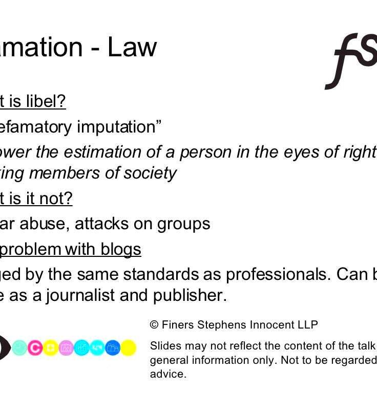 Defamation  Law What is