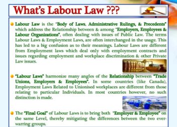 PPT on Labour Laws in India