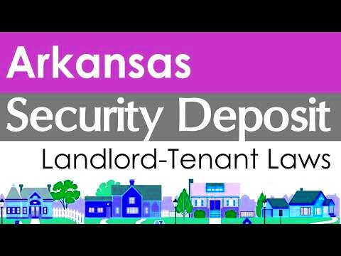 Arkansas Security Deposit Laws for Landlords and Tenants  YouTube