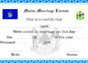 Maine Marriage License  License Lookup