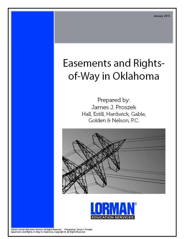 Easements and RightsofWay in Oklahoma  Report  Lorman Education