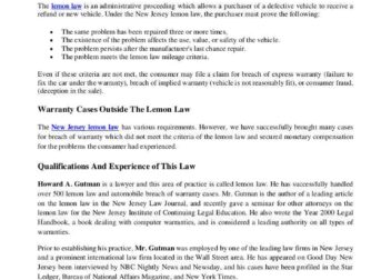 The lemon law