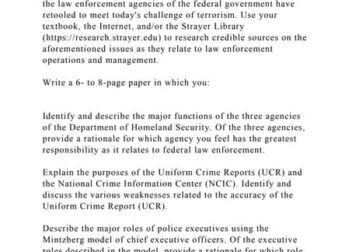 Modern law enforcement operations and strategies are driven by best docx