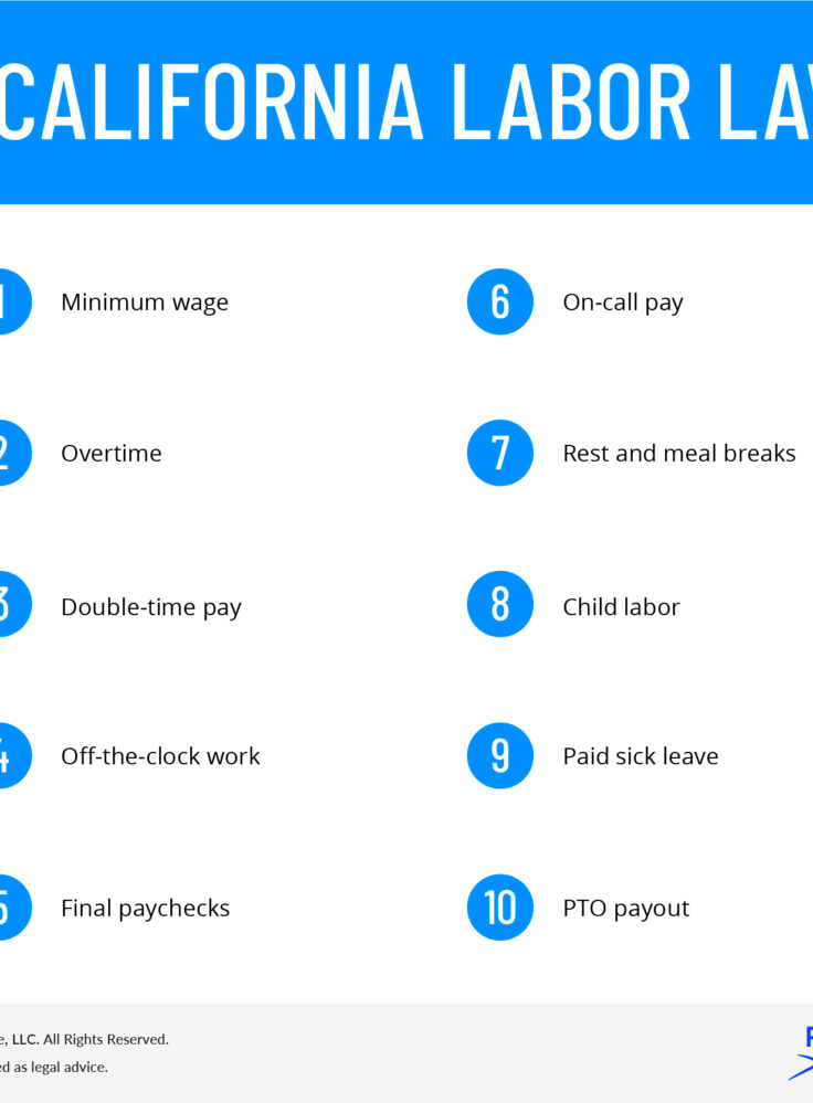 California Labor Laws  Minimum Wage Overtime  More