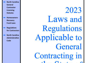 Laws  Regulations  NC Licensing Board for General Contractors