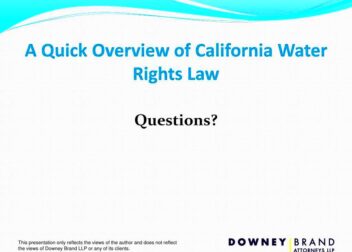 PPT  Presentation on California Water Rights Law Local Governments