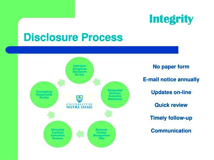 PPT  Conflict of Interest Policy  Disclosure Process PowerPoint