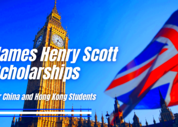 James Henry Scott Scholarships for China and Hong Kong Students in UK