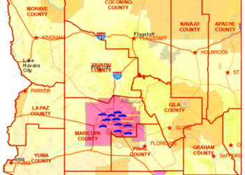 Emissions Locations Map  AZ Emission Testing