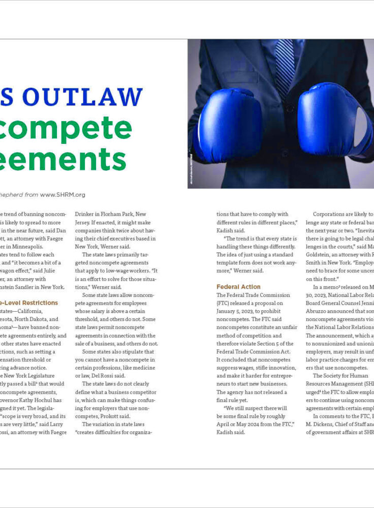 States Outlaw Noncompete Agreements  Insulation Outlook Magazine