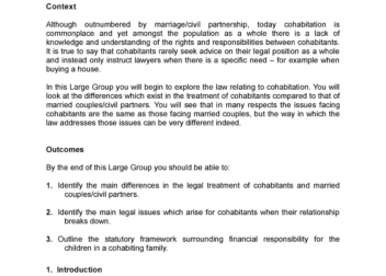 Family Law Cohabitation Rights and Responsibilities  Studocu