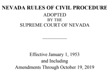 Nevada Rules of Civil Procedure  SCA Strong