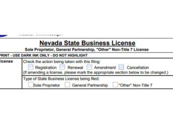 BizGuide  How to Apply for a Nevada Business License By Mail