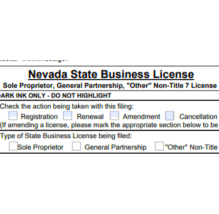 BizGuide  How to Apply for a Nevada Business License By Mail