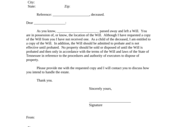 Tennessee law for executor of estate Fill out  sign online  DocHub