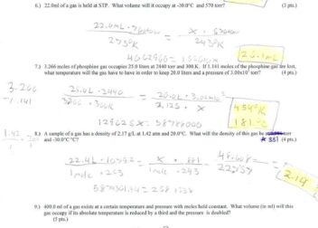 Charles Law Worksheet With Answers Pdf