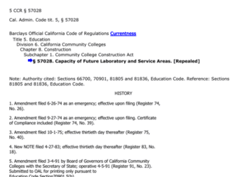 Welcome to the online source for the California Code of Regulations