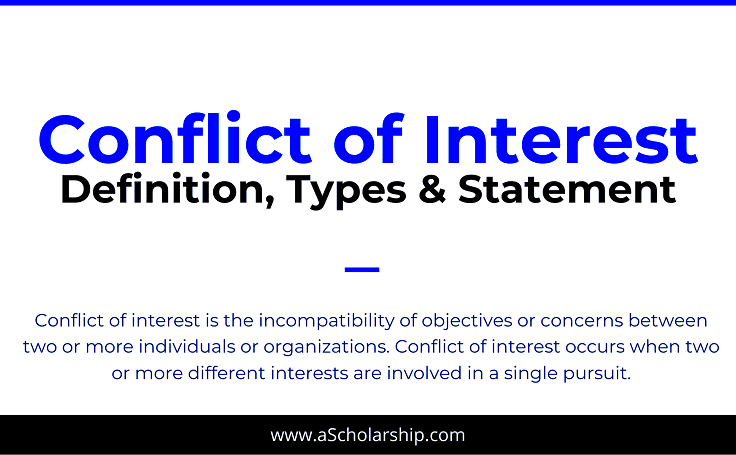 Conflict of Interest in Research Conflict of Interest Examples