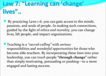 7 laws of learning