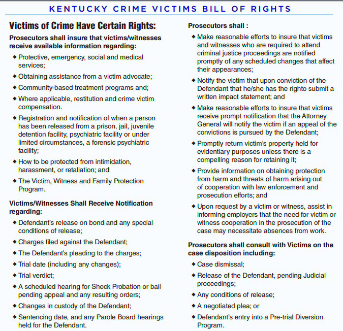 Marsys Law KY Analysis  PART 2 The Current State of Crime Victims