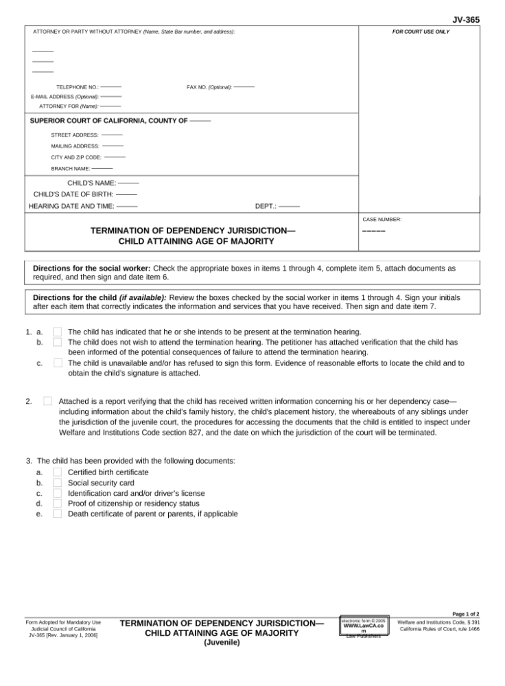 California termination checklist Fill out  sign online  DocHub