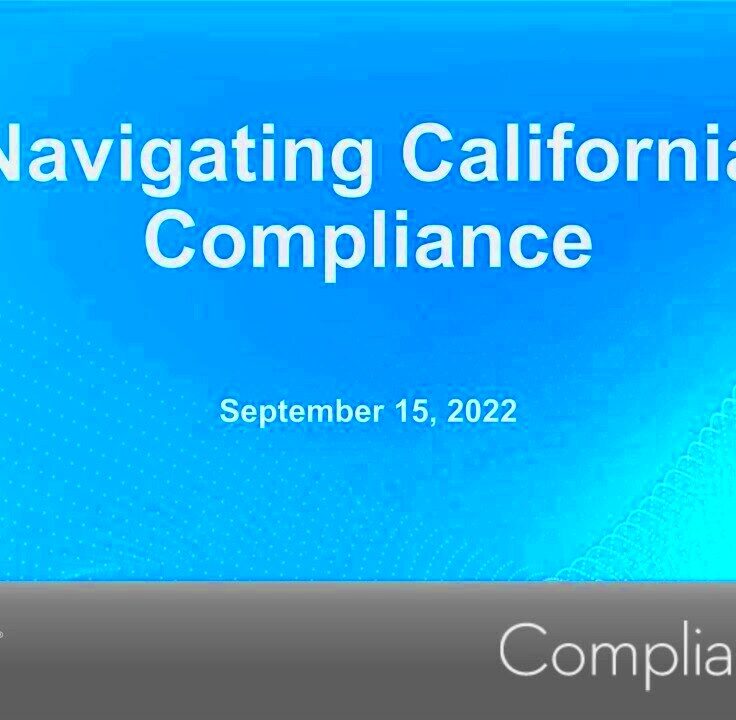 Webinar Navigating California Compliance  YouTube