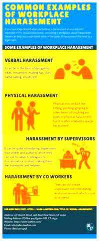 Common Examples of Workplace Harassment by Allen Law Firm  Issuu