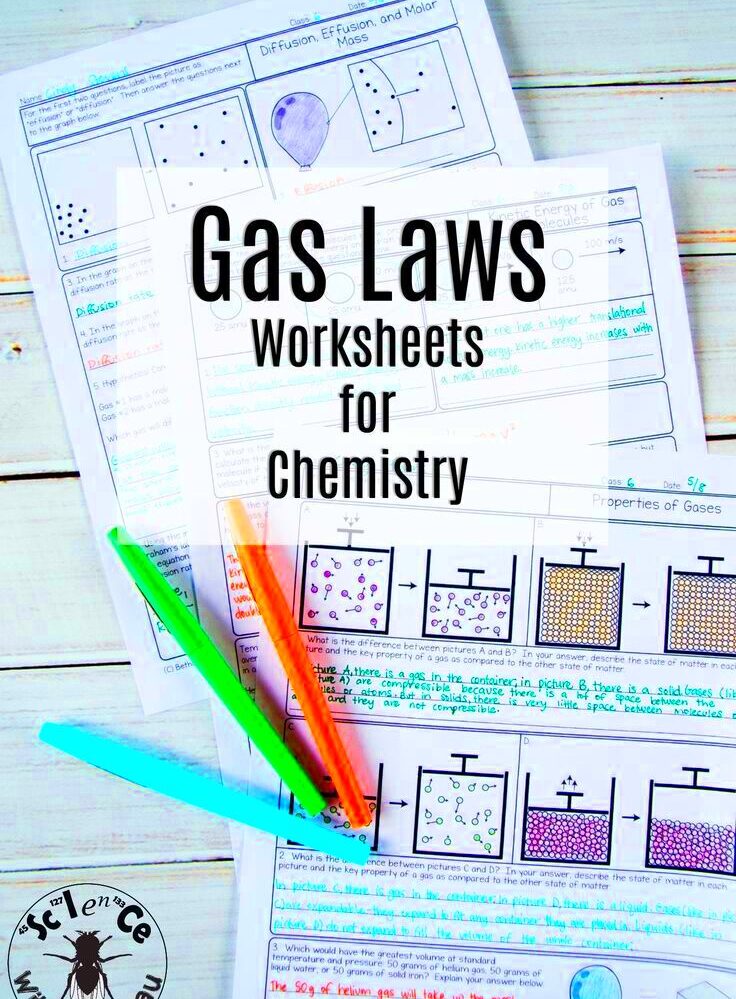 Boyles Law And Charles Law Worksheet Answer Key With Work