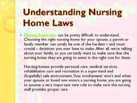 Understanding Nursing Home Laws  YouTube