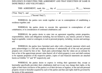 Kansas Cohabitation Form  Fill Out and Sign Printable PDF Template