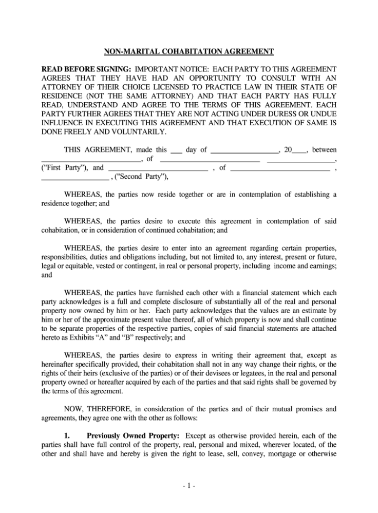 Kansas Cohabitation Form  Fill Out and Sign Printable PDF Template