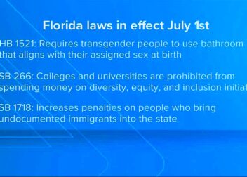 Over 200 new Florida laws took effect July 1  firstcoastnewscom