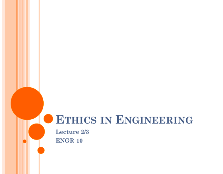 Ethics in Engineering