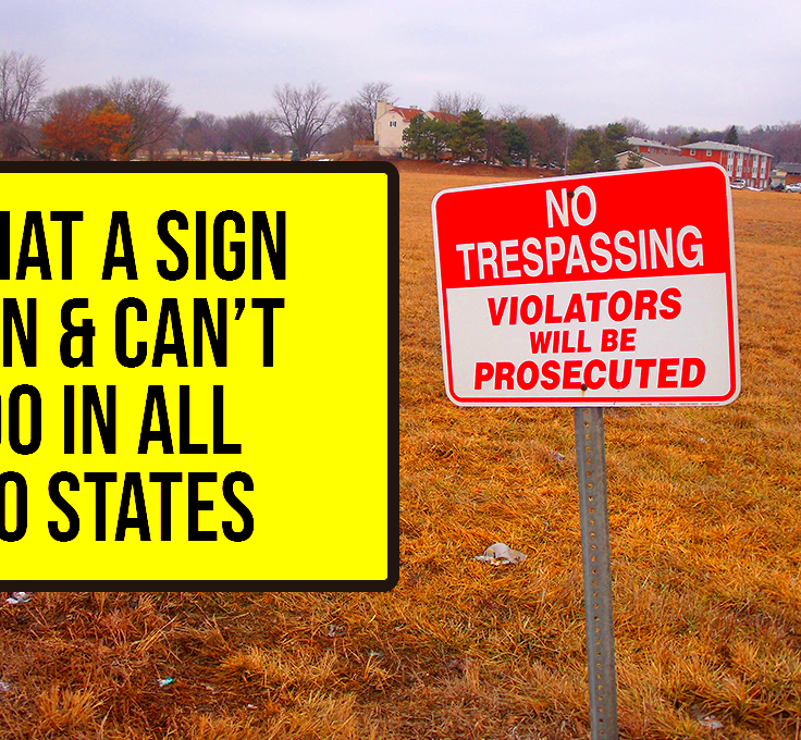 No Trespassing Signs Laws  What a Sign Can  Cant Do In All 50 States