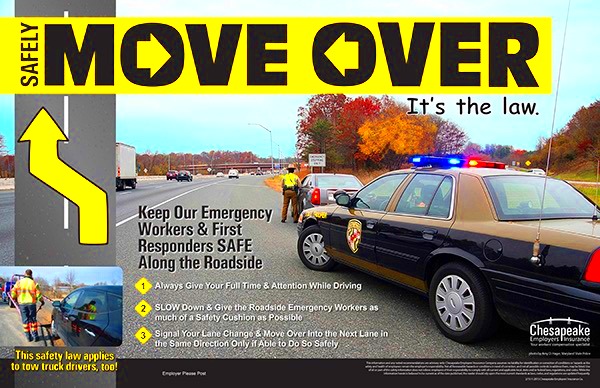 Maryland State Police Continues to Stress the Importance of Move Over