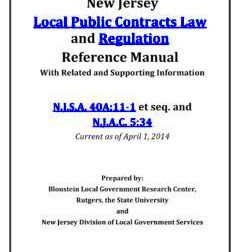 New Jersey Local Public Contracts Law and Regulation   newjersey