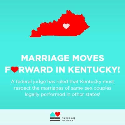 Federal judge rules Kentucky must respect samesex couples legal