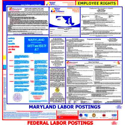 2024 Maryland State  Federal Labor Law Posters