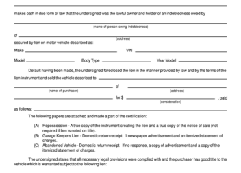 Tennessee repo affidavit Fill out  sign online  DocHub