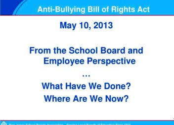 PPT  Bullying Of and By the Student with Special Needs New Jersey  s