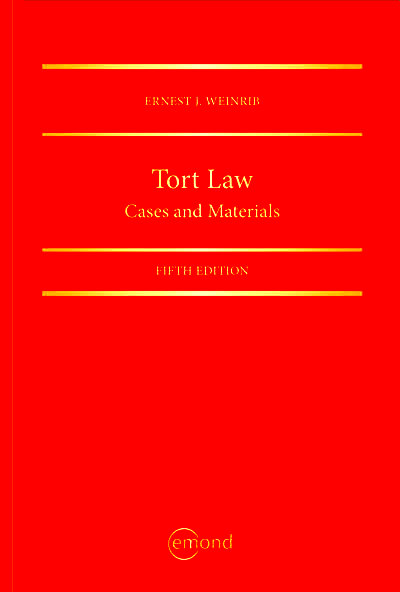 Tort Law Cases and Materials 5th Edition  Emond Publishing