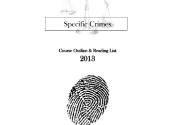 Criminal Law 6th edition 220571 Textbook  CRIMINAL LAW B Specific